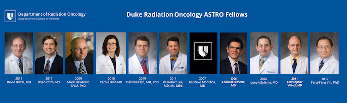 ASTRO Fellows from Duke Radiation Oncology