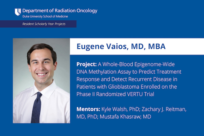 Eugene Vaios, MD, MBA, scholarly projects