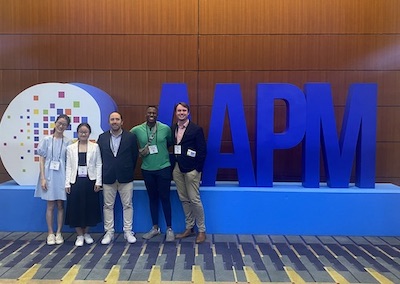 Dr. Lafata at the 2022 AAPM annual conference with trainees in his lab