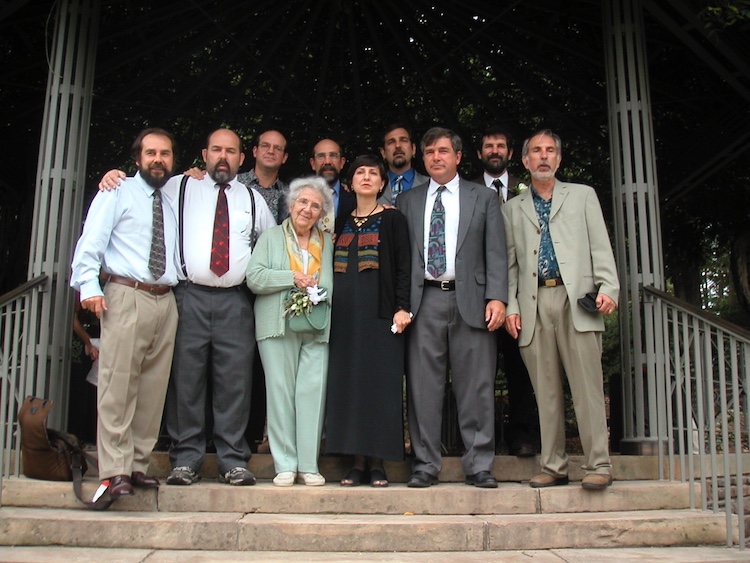 Dr. Samuski with his mother and eight siblings.