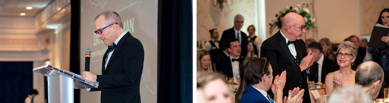 Drs. Erik Sulman and John Kirkpatrick at the 2026 Caring House gala