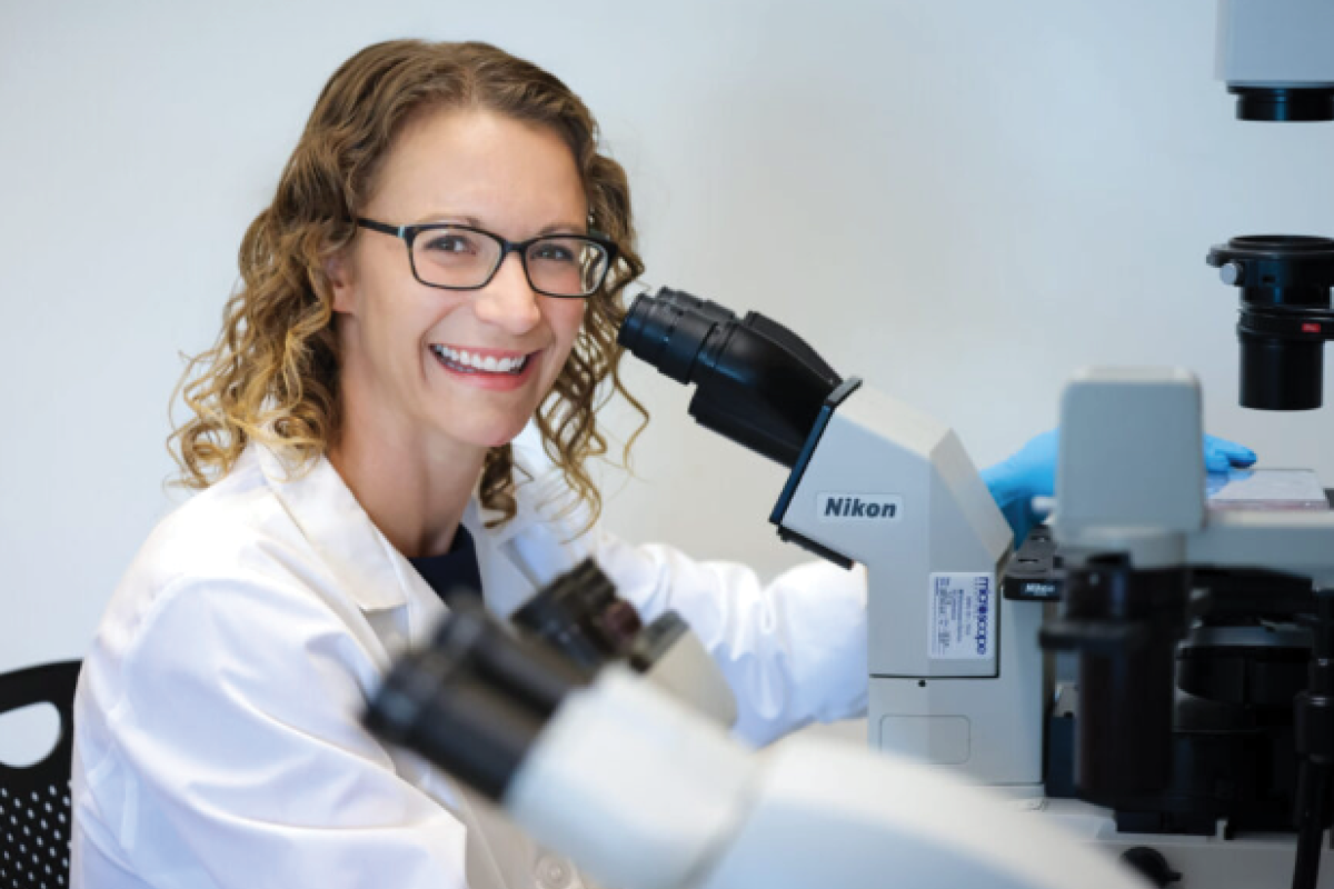 Dr. Eyler in the lab