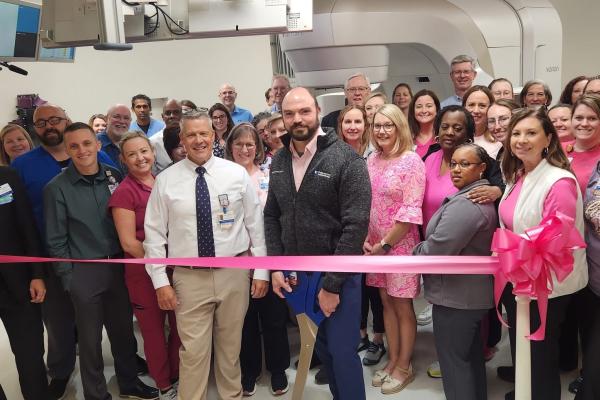 Dr. Fecteau with colleagues at Maria Parham