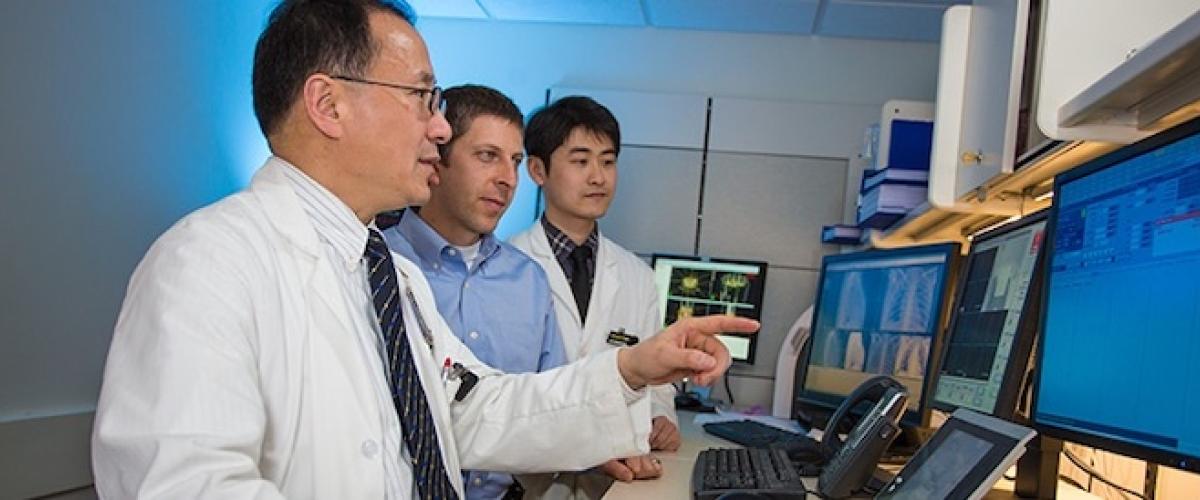 Fang-Fang Yin with medical physicists