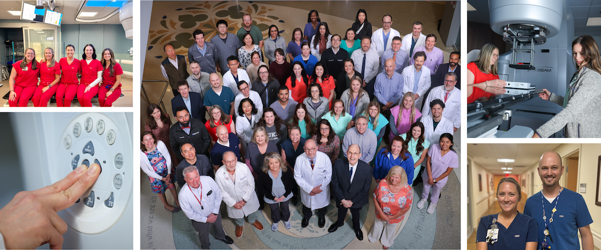 Collage of radiation therapists