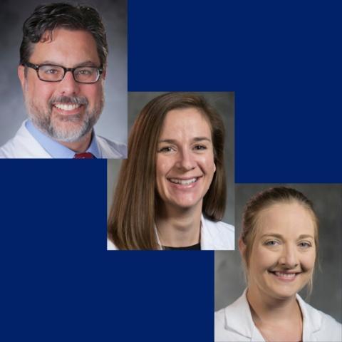 Scott Floyd, MD, PhD; Susan McDuff, MD, PhD; and Sarah Jo Stephens, MD